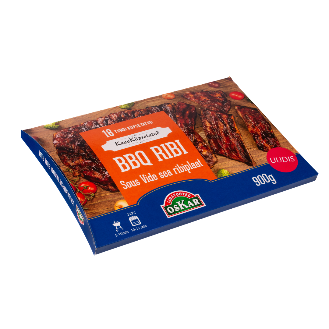 Kauaküpsetatud BBQ Ribi